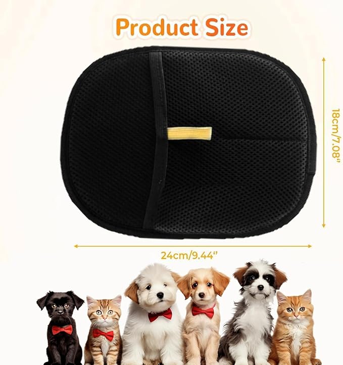 2Pcs Pet Hair Remover Glove, 2025 New Upgrade Electrostatic Gloves Pet Hair Removal , Reusable Pet Hair Remover Glove,Gloves for Furniture Bed Sheets Couch Clothes Carpet Car Seat