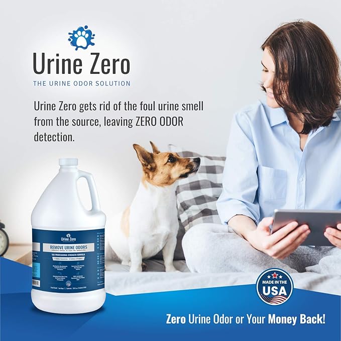 Pet Odor Eliminator – Ready-to-Use 1 Gallon | Powerful Bio-Enzyme Cleaner for Dog & Cat Urine Smell on Artificial Grass, Carpet, Tile, Rugs & More | Pet & Kid Safe