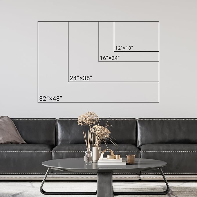 wall26 Canvas Print Wall Art Tropical Ocean Sea Water Horizon Blue Whale Nature Animals Photography Realism Rustic Scenic Landscape Wilderness Colorful for Living Room, Bedroom, Office - 32"x48"