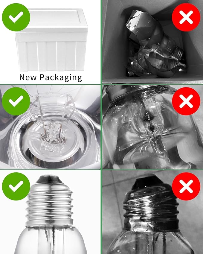 250W R40 Heat Lamp Bulbs, 8000 Hours Rated, Bathroom Shower Incandescent Light Bulb, Infrared Heating for Chickens, Reptiles, Pets, Food, E26 Base, 12 Pack