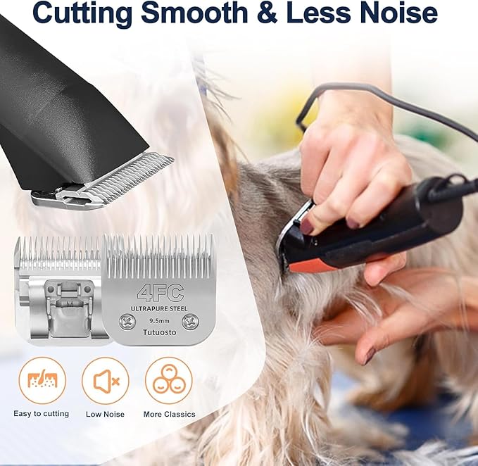 Clipper Blades Pet Grooming Clipper Replacement Blades Detachable Blade Compatible with andis/wahl/Oster Dog Clippers (2 * 10+30+4FC+5FC+7FC)
