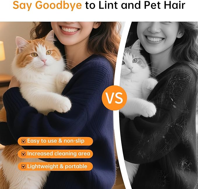 2025 Electrostatic Pet Hair Remover Glove for Cats & Dogs Upgraded Five-Finger Pet Hair Gloves for Clothing, Couch, Carpet, Furniture, Great Alternative to Pet Lint Roller