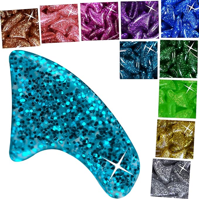 zetpo Cat Nail Caps | Cat Claw Covers | with Adhesives and Applicators (L, 5X Glitter Random Colors | 100 pcs)