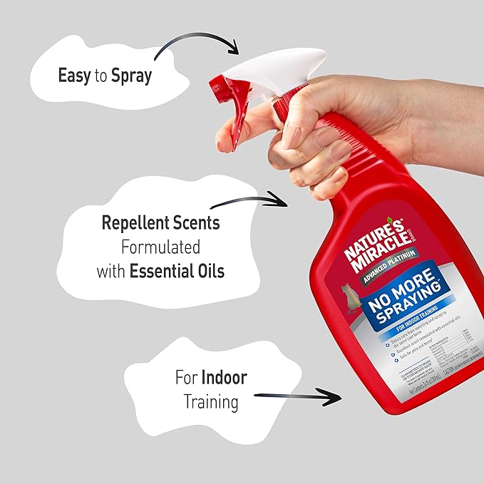 Nature's Miracle Advanced Platinum No More Spraying, 24 Ounces, Helps Discourage Repetitive Cat Spraying