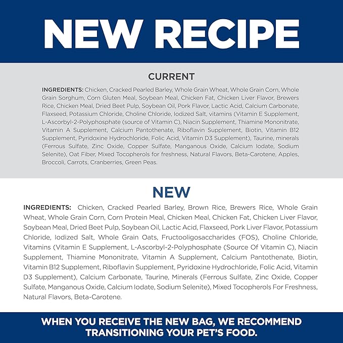 Hill's Science Diet Adult 1-6, Adult 1-6 Premium Nutrition, Small Kibble, Dry Dog Food, Chicken & Barley, 45 lb Bag