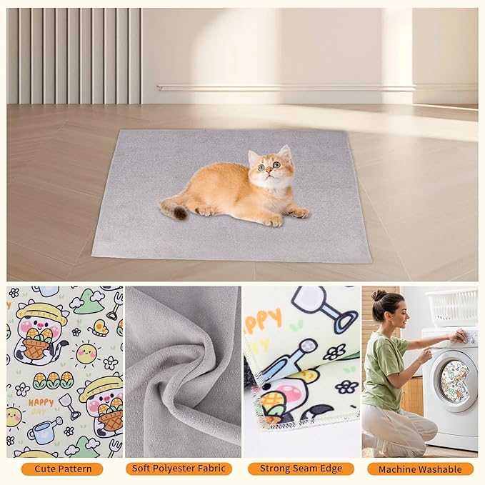 Cat Wrap for Grooming,Cat Wrap for Cutting Nails,Self-Adherent Soft Cat Blanket,Restrain The Cat to Keep Calm,Anti-Bite, Anti-Scratch, Wrap Anti-Escape Grooming Bags for Cats (Within 6lbs)