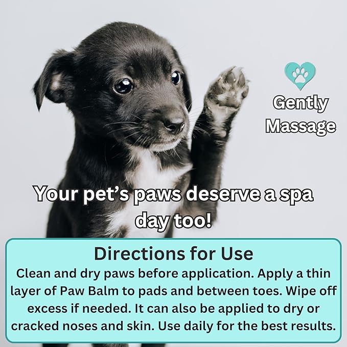 Lick-Safe Organic Paw & Nose Balm for Dogs, Cats – All-Natural, Vegan, Hypoallergenic – Heals, Protects & Restores Dry, Cracked Paws, Snouts & Elbows – Aloe, Avocado Oil, Beeswax 1.75 oz - (2 Pack)