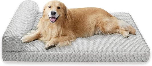 Tinaco Orthopedic Dog Couch Bed for Large Dogs, Cats - XX-Large, Removable Washable Cover