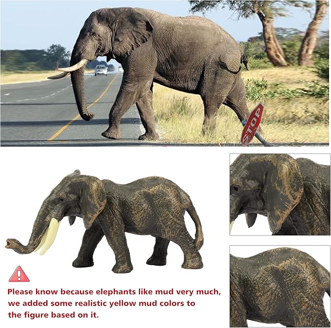 Toymany 14PCS 1-2" Tiny Jungle Animal Figures Toy, Realistic Mini Jungle Zoo Animal Figurines Cake Topper Toy Set, Easter Egg Christmas Birthday Gift Party Favor School Project for Kids Toddlers