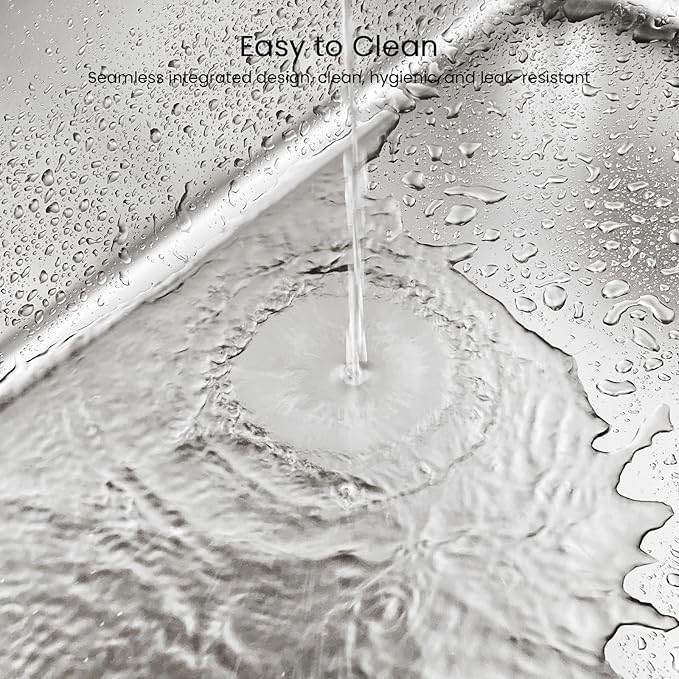 Stainless Steel Litter Box 13.7'' High Sides, XL Metal Cat Litter Box with Curved Low Entry, Cat Litter Pan for Big & Multiple Cats, Pet Toliet with Handy Wheels for Easy Moving