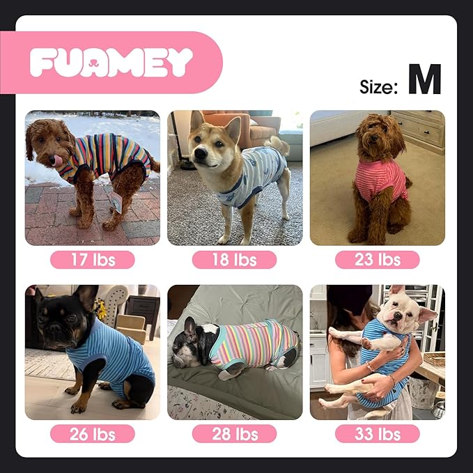 FUAMEY Recovery Suit for Dogs After Surgery,Soft Breathable Dog Bodysuit E-Collar & Cone Alternative Surgical Suit,Male Female Dog Neuter Spay Suits Anti Licking Wounds Onesie Pink Tie Dye M
