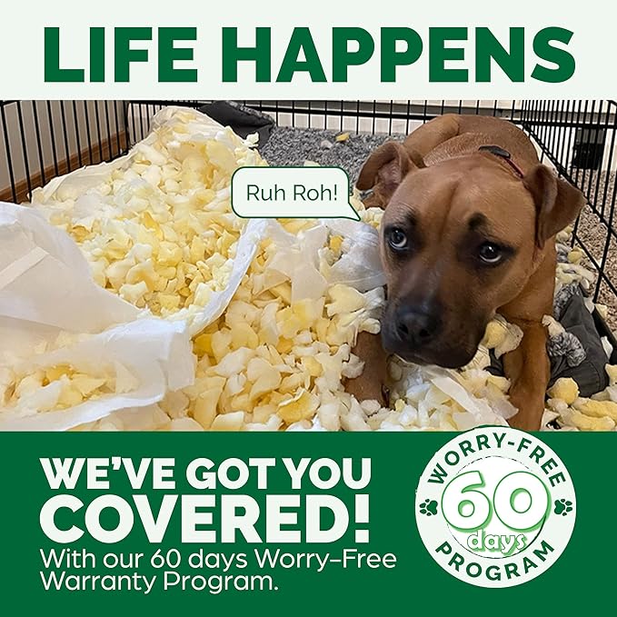 Furhaven Cooling Gel Dog Bed for Medium/Small Dogs w/ Removable Bolsters & Washable Cover, For Dogs Up to 35 lbs - Faux Fur & Velvet Sofa - Smoke Gray, Medium