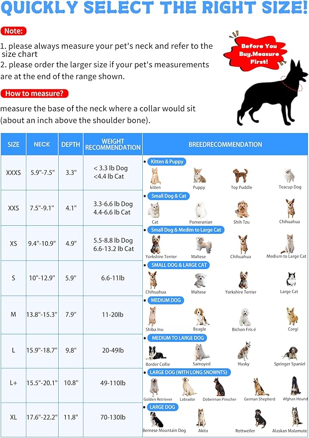 Soft Dog Cone Collar Alternative Small Dogs/Cat, E Cones for Puppy/Kitten to Stop Licking After Surgery, Neuter Recovery Ecollars of Shame Alternatives, Comfortable Paws Comfy Elizabethan Collars
