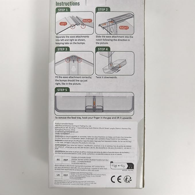 MrCrafts Window Bird Feeder with Strong Suction Cups, Clear Window Bird feeders for Viewing, Window Bird House, Bird Feeders for Outdoors Outside, Fits for Cardinals, Finches, Chickadees, Unique Gift