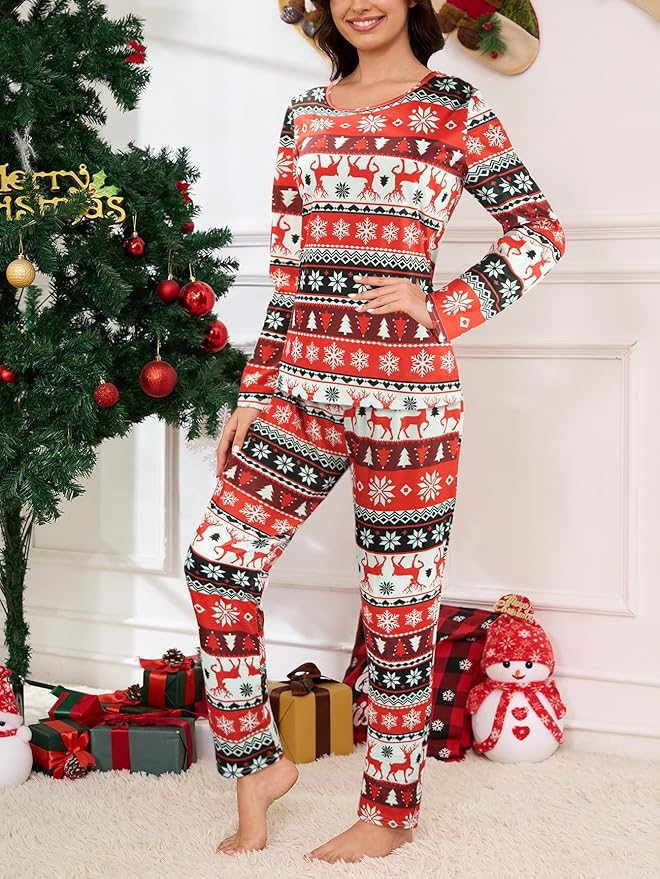 YIJIU Women's Sleepwear Long Sleeve Top and Pants Pajama Set Panda Print Nighty