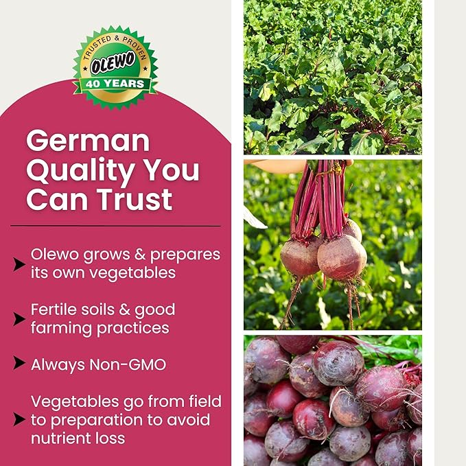 Olewo Original Red Beets for Dogs – Natural Anti Itch for Dogs, Dog Food Topper, Immune, Cleansing, Skin & Coat Support, Dehydrated Whole Food Dog Multivitamin, Fiber for Dogs, 2.2 lbs