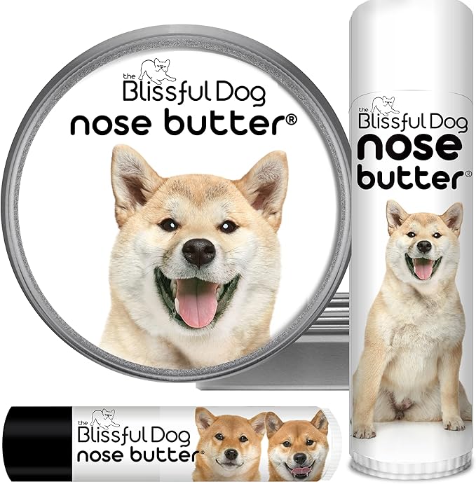 The Blissful Dog Shiba Inu Unscented Nose Butter - Dog Nose Butter, 8 Ounce