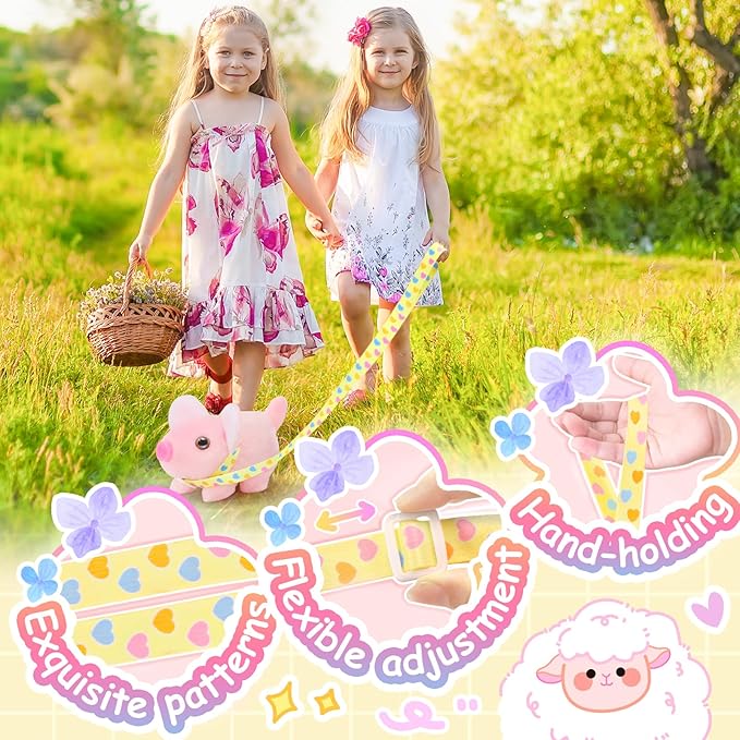 Tagitary Plush Toys Pig with Sounds, Interactive Electronic Pig Toys That Can Walk, Twitch Nose, Wag Tail, Stuffed Toys for Toddlers, Easter Christmas Birthday Gift