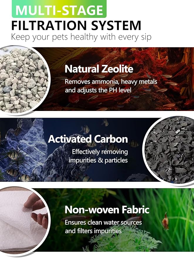 Medium Aquarium Filter Cartridges Compatible with Tetra Whisper Bio-Bag Filters, Fish Turtle Tank Assembled Filters for Tetra Whisper Power Filter 10i IQ10 PF10 & ReptoFilter (Medium-6 Pack)