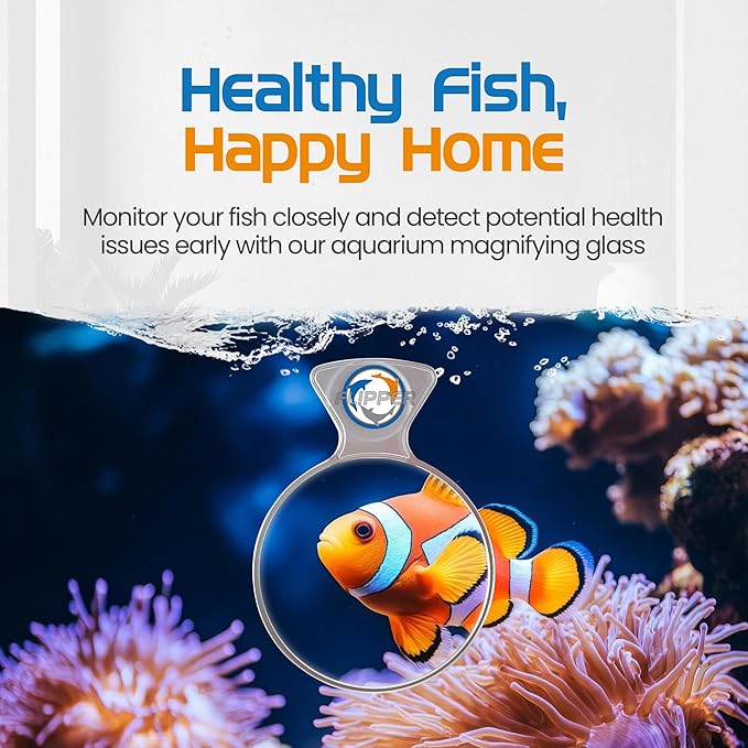 Flipper DeepSee 4" Viewer - Filter Clear Lens and Aquarium Magnetic Magnifier - Fish Tank Magnifying Glass for Coral Reef Aquarium - Magnetic Magnifying Glass Ideal for Photography - Clear