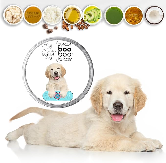 The Blissful Dog 8 oz TIN Golden Retriever Booboo Butter