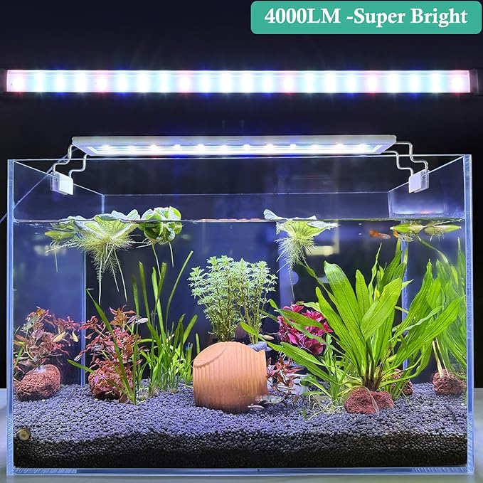 HITOP Full Spectrum LED Aquarium Light โ 32-40" Classic Fish Tank Light with Timer, Aquarium Plant Light with Stable Extendable Brackets (32-40in)