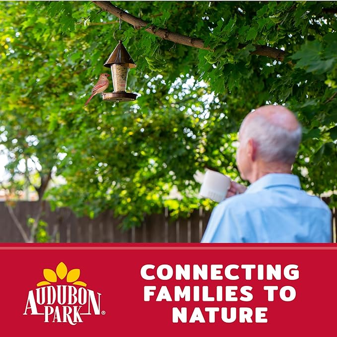 Audubon Park Cardinal Wild Bird Seed - 8 lb. No Corn, Milo, or Millet – Sunflower & Safflower Mix – Bird Food for Outside Feeders