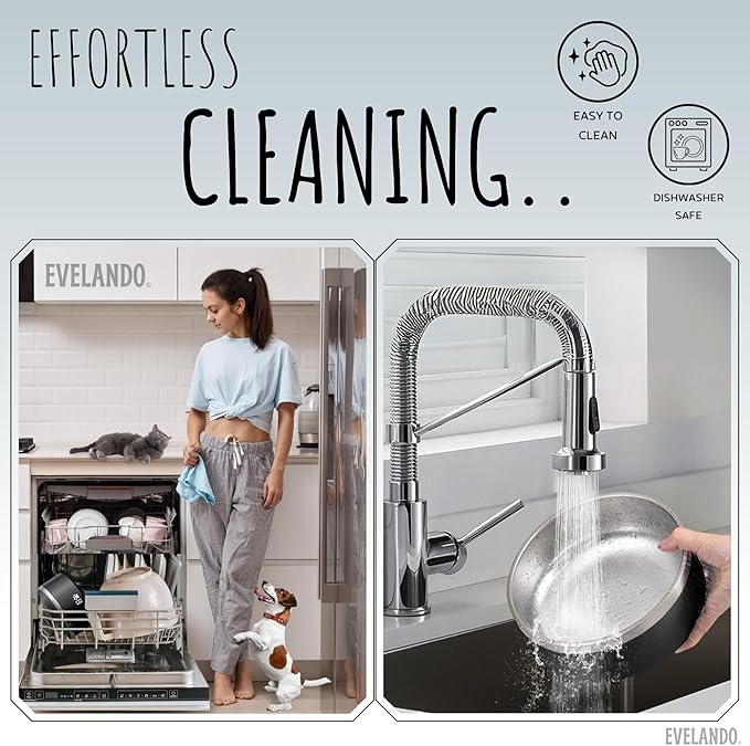 EVELANDO® Premium Dog Food Bowl 32 oz Stainless Steel 4 Cups Small Medium Dog Bowls Non Slip & BPA-Free S M L Pet Water Bowl Platos para Perros Indoor Outdoor Pet Dish Feeder Water and Food Dish