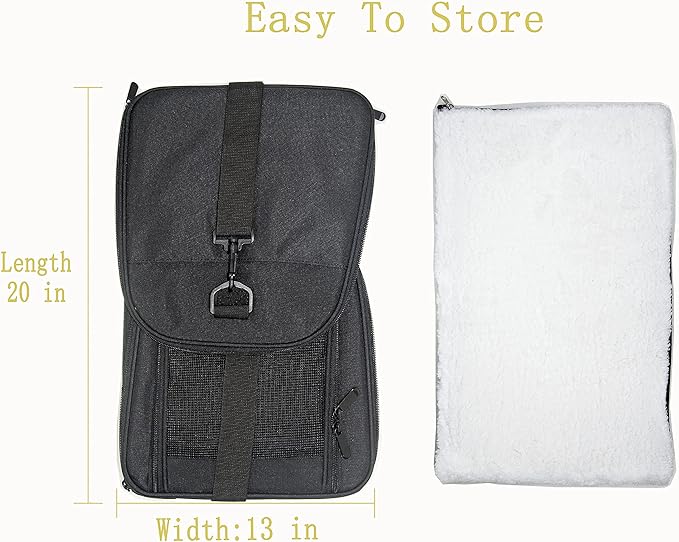 Soft Sided Carrier for Small Medium Cats Dogs,Removable Pad Collapsible Travel Pet Carrier Large Green