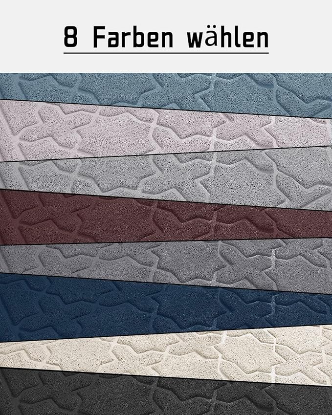 Yimobra Cat Litter Mat, 47"x36" Litter Box Mat with Litter Lock Mesh, Soft Cat Litter Mat Litter Trapping Mat, Easy to Clean, Non-Slip, Water Resistant, Litter Free Floors, Beige