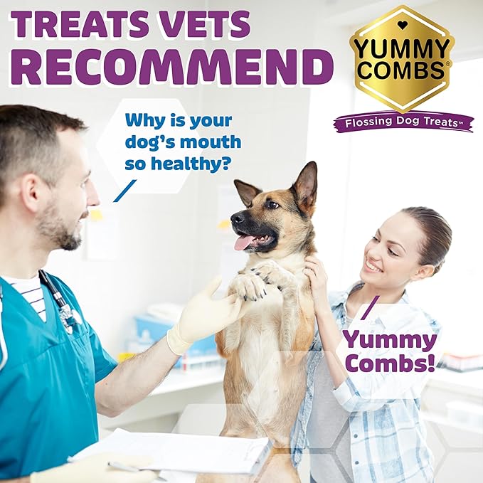 Dog Dental Treats – Vet VOHC Approved, Removes Tartar & Cleans Teeth – Yummy High Protein Chicken Treat for Extra Large Dogs (Mini Pack, 4 Count)
