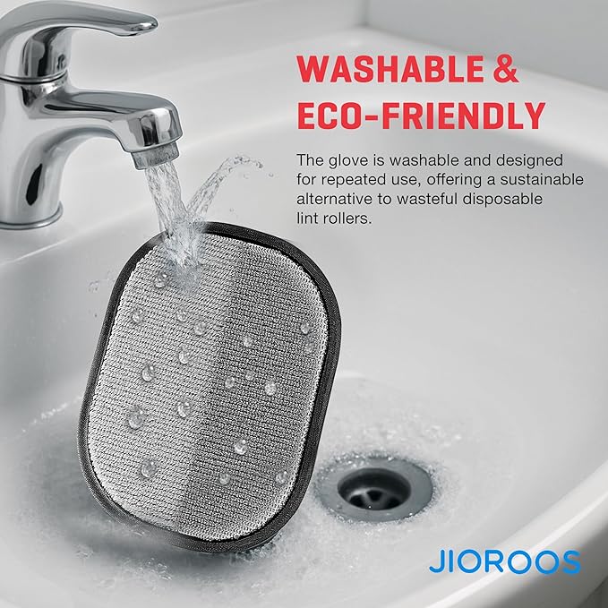 Pet Hair Remover Gloves for Cats & Dogs, Electrostatic Pet Hair Removal Gloves Brush for Pets Hair, Upgraded Animal Fur Removal Tool, Reusable Cats & Dogs Grooming Gloves for Hair Removal (1)