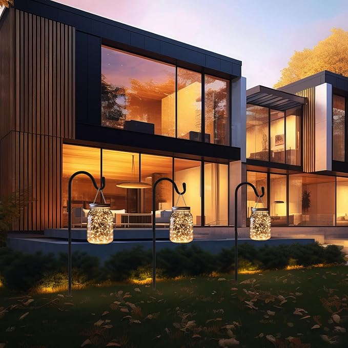 2 Pcs 24 Inch Shepherds Hook for Outdoor Adjustable Bird Feeder Pole Metal Steel Shepard Hooks for Hummingbird Stand Feeder Pole for Garden Plant, Lantern, Hanging Wedding Decor