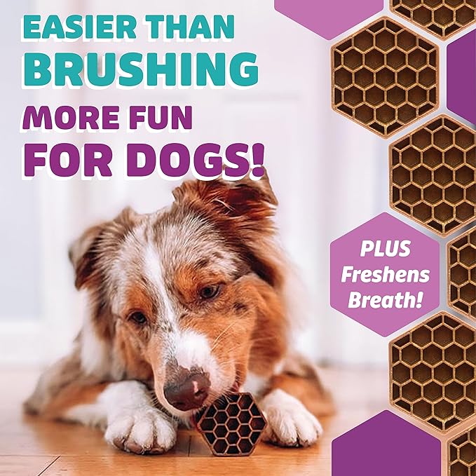 Dog Dental Treats – Vet VOHC Approved – Delicious Chicken Protein – Removes Tartar with Cleaning Comb Shape – Dental Dog Treats for Extra Large Dogs (24oz, 12 Count)