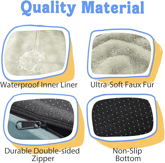 Orthopedic Foam Large Dog Bed XLarge Dog Bed with Removable Washable Cover Pet Beds with Bolster Waterproof Cover Large Size Dogs