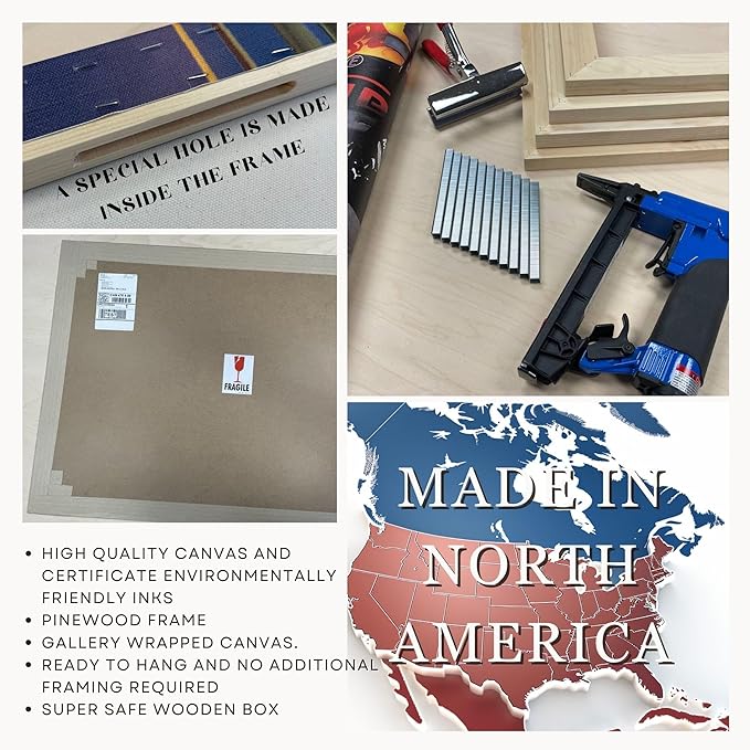 Nature Wall Art Prints - Ocean Forest Mountain Lake Canvas Landscapes - Small to Extra Large Living Room Bedroom Kitchen Bathroom Décor (Snowy Mountains Landscape, 20L" x 30W")