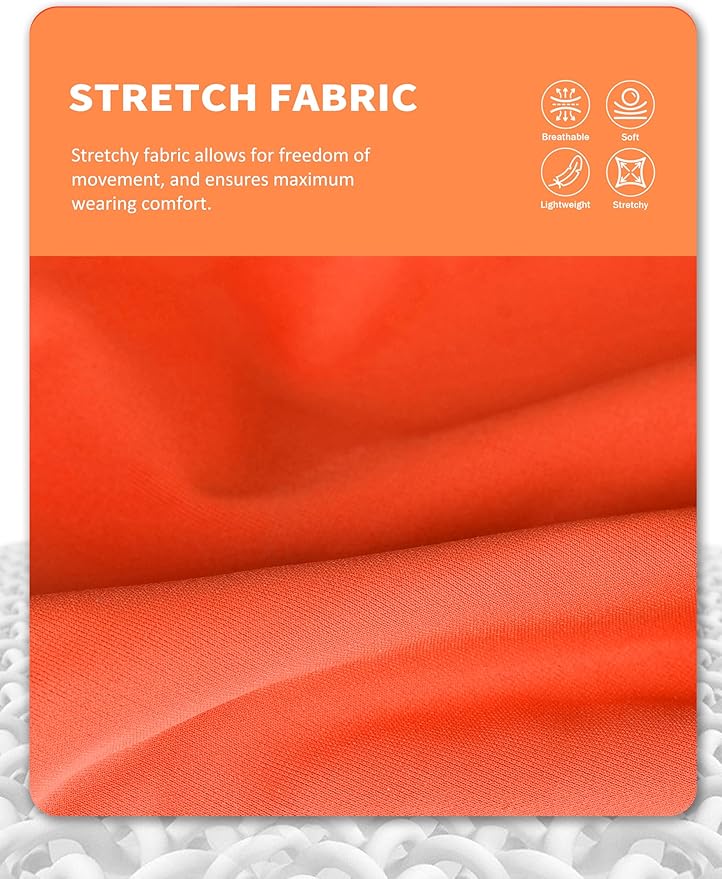 Harrison Howard Horse Fly Mask with Forelock Opening Stretch Breathable and Comfortable for Horses UV -Protection Orange L