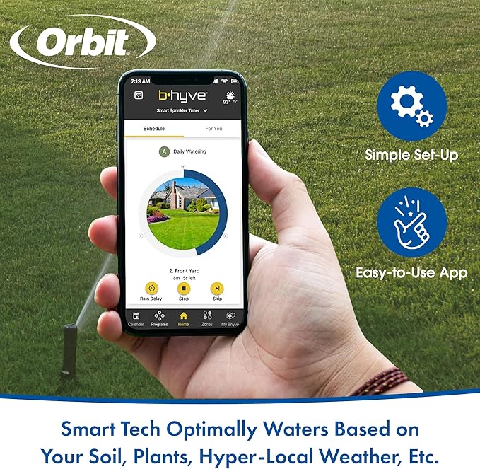 Orbit 57985 B-hyve XR 8-Zone Smart Indoor/Outdoor Sprinkler Controller (Pack of 2)