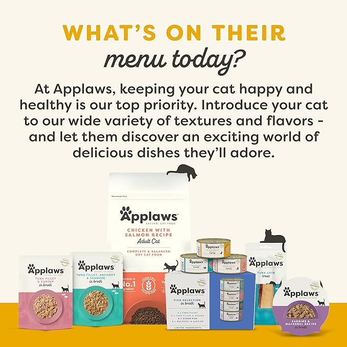 Applaws Natural Wet Cat Food, Limited Ingredient, Grain-Free, Protein with No Artificial Additives, Variety Chicken Selection in Broth (16 x 2.12 oz Easy-Open Cups)