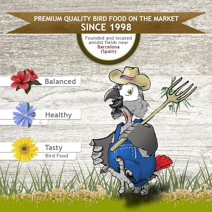 Psittacus High Energy 6.6 lb | Complete Pellet Diet for African Greys, Macaws and Other African Parrots | Premium Food for Birds, 100% no-GMO