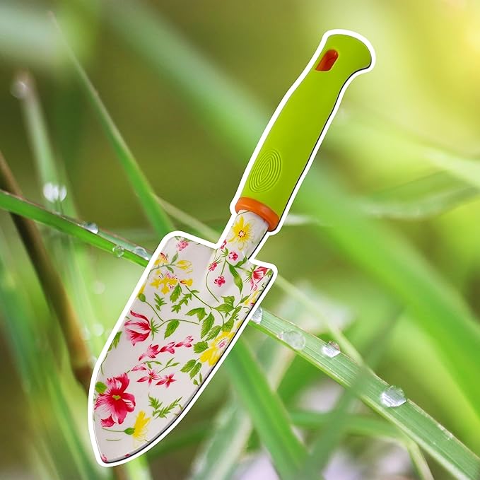 Gardening Tools โ 42 Piece Premium Gardening Tool Set,Heavy Duty Hand Tools with Fashion Garden Tools Organizer Handbag,Rust-Proof Gardening Tool Kit, Ideal Gardening Gifts for Women(Pink Floral)