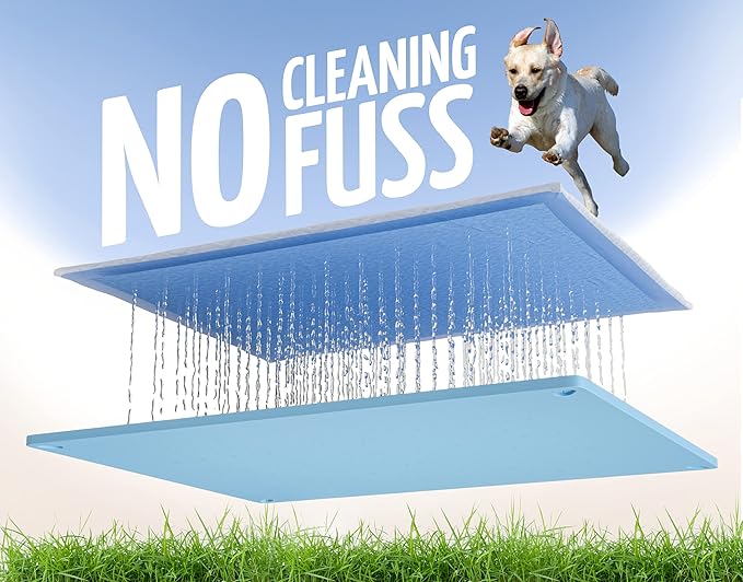 Skywin TidyFriend Pee Pad Holder Tray for 30 x 23 InchesPeepad with Corner Clips, 2 Pack Silicone Dog Potty Tray, Easy to Clean No Spill Dog Potty Training Pad Holder (Blue)