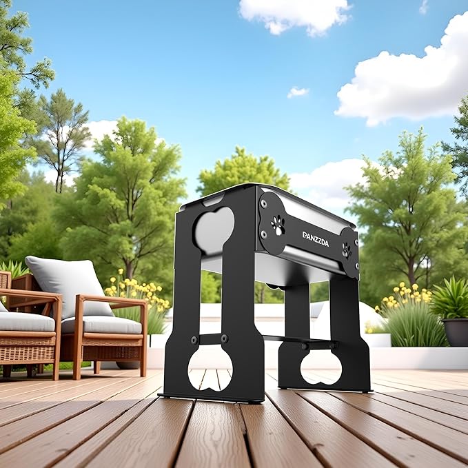 4L Elevated Dog Water Bowl for Large Breeds - 12.5" High Stainless Steel Raised Dog Bowl with Full Metal Stand, Non-Slip Feeding Station for Joint Pressure Relief, Easy-Clean for Indoor & Outdoor Use