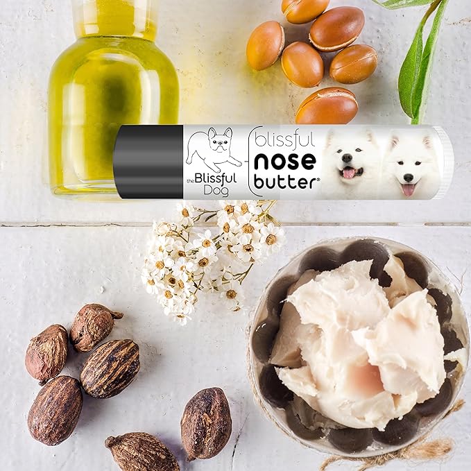 The Blissful Dog Samoyed Unscented Nose Butter - Dog Nose Butter, 0.15 Ounce