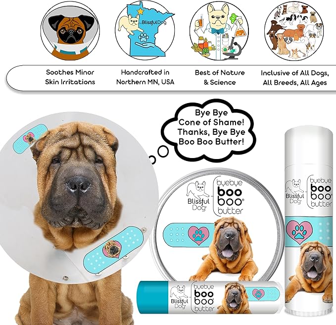 The Blissful Dog 8 oz TIN Chinese Shar Pei Booboo Butter