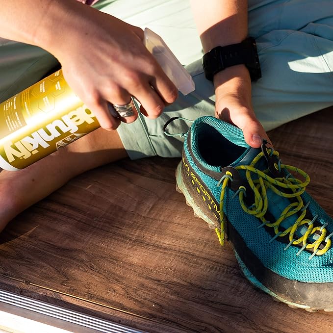 Odor Remover Spray, 16oz (2-Pack). 'Lavender' Essential Oil Odor Eliminator for Strong Odors on Fabric, Shoes, Activewear. 'ProvenSafe' Deodorizer for Pets, Kids & Sensitive Gear w/Ionic Silver