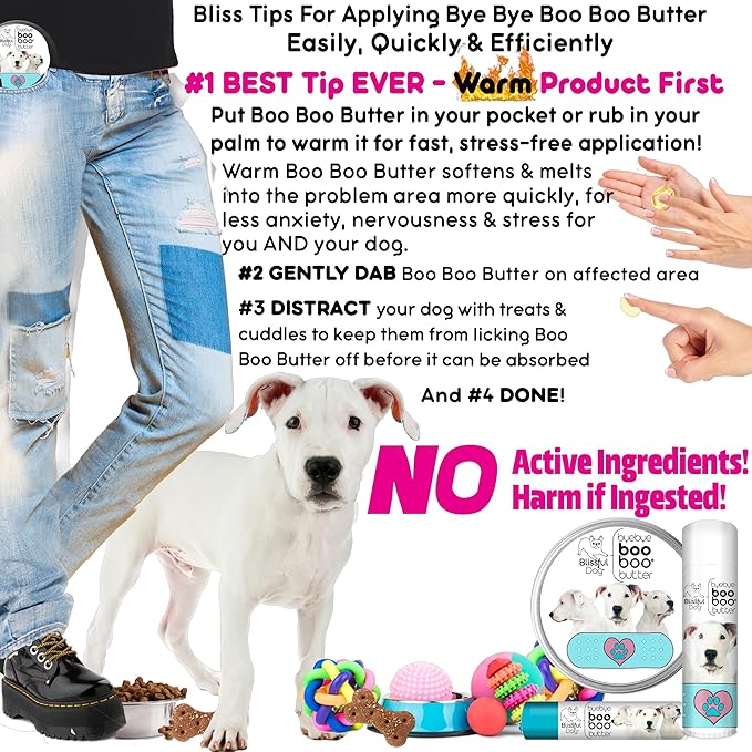 The Blissful Dog Dogo Argentino Boo Boo Butter, 16 oz.
