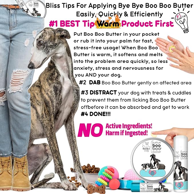 The Blissful Dog Greyhound Boo Boo Butter, 16 oz.