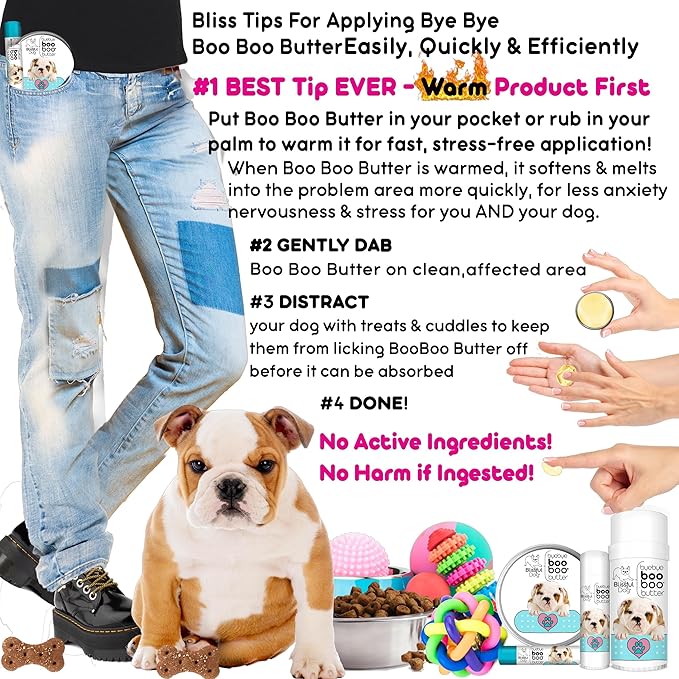 The Blissful Dog 8 oz TIN Bulldog Booboo Butter