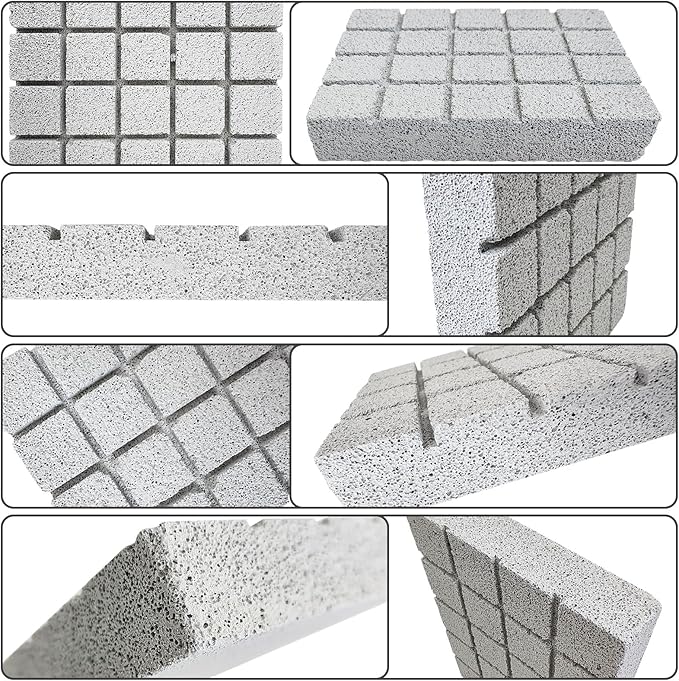 Hamiledyi 6PCS Rabbit Scratching Pads Bunny Lava Grinding Claw Pads Small Animal Foot Pads Hamster Scratch Board Chew Toys for Gerbil Chinchilla Hedgehog Guinea Pig Cage Accessories